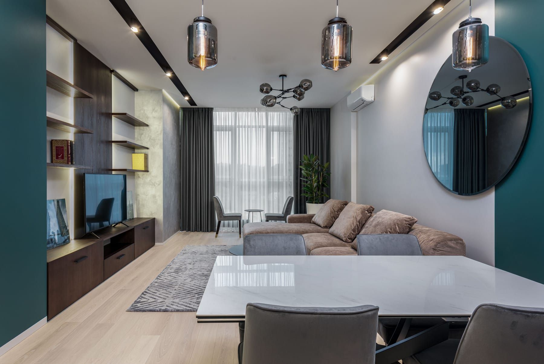 Modern Living Room Design, Hinjewadi, Pune