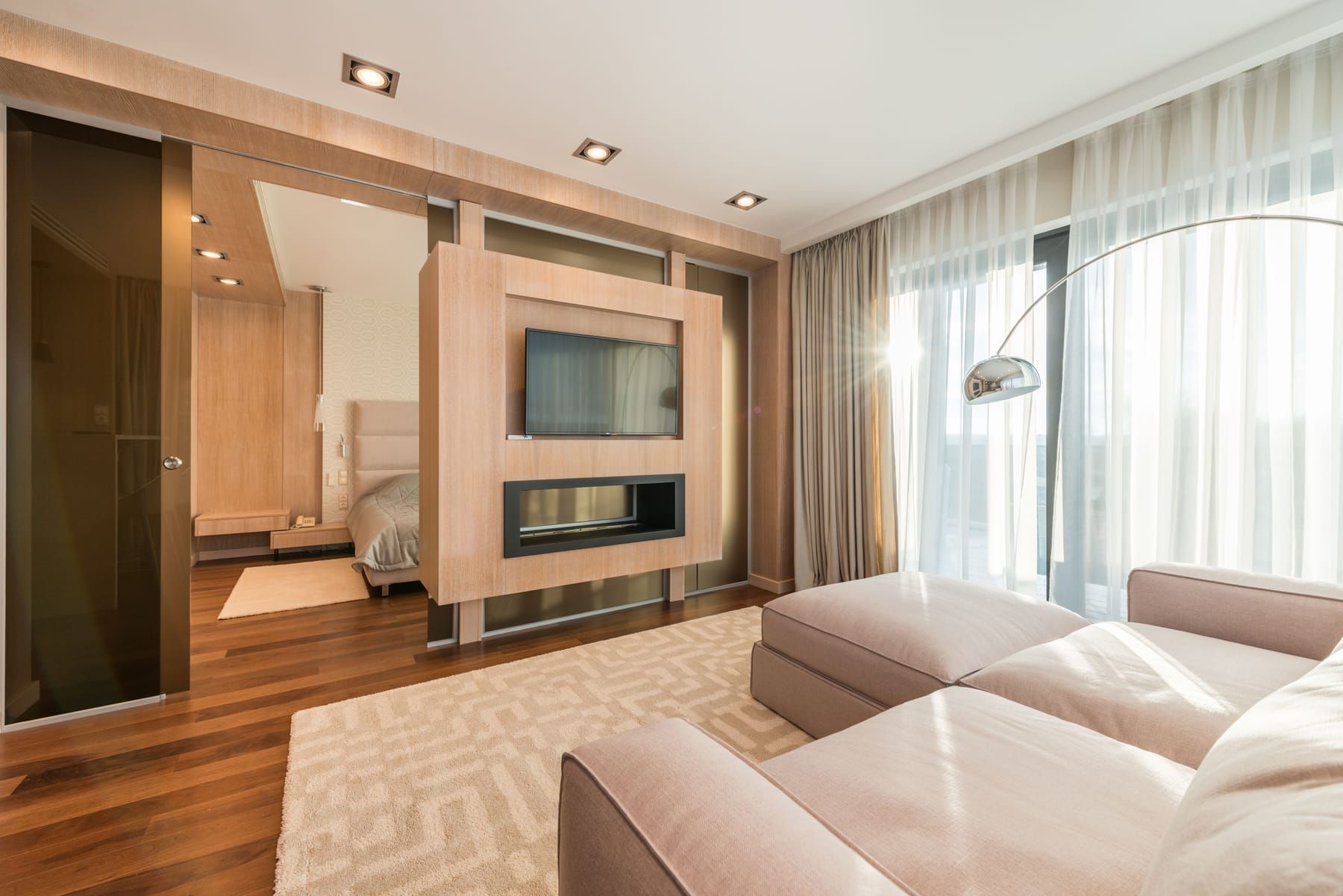 Modern Living Room Design, Andheri, Mumbai