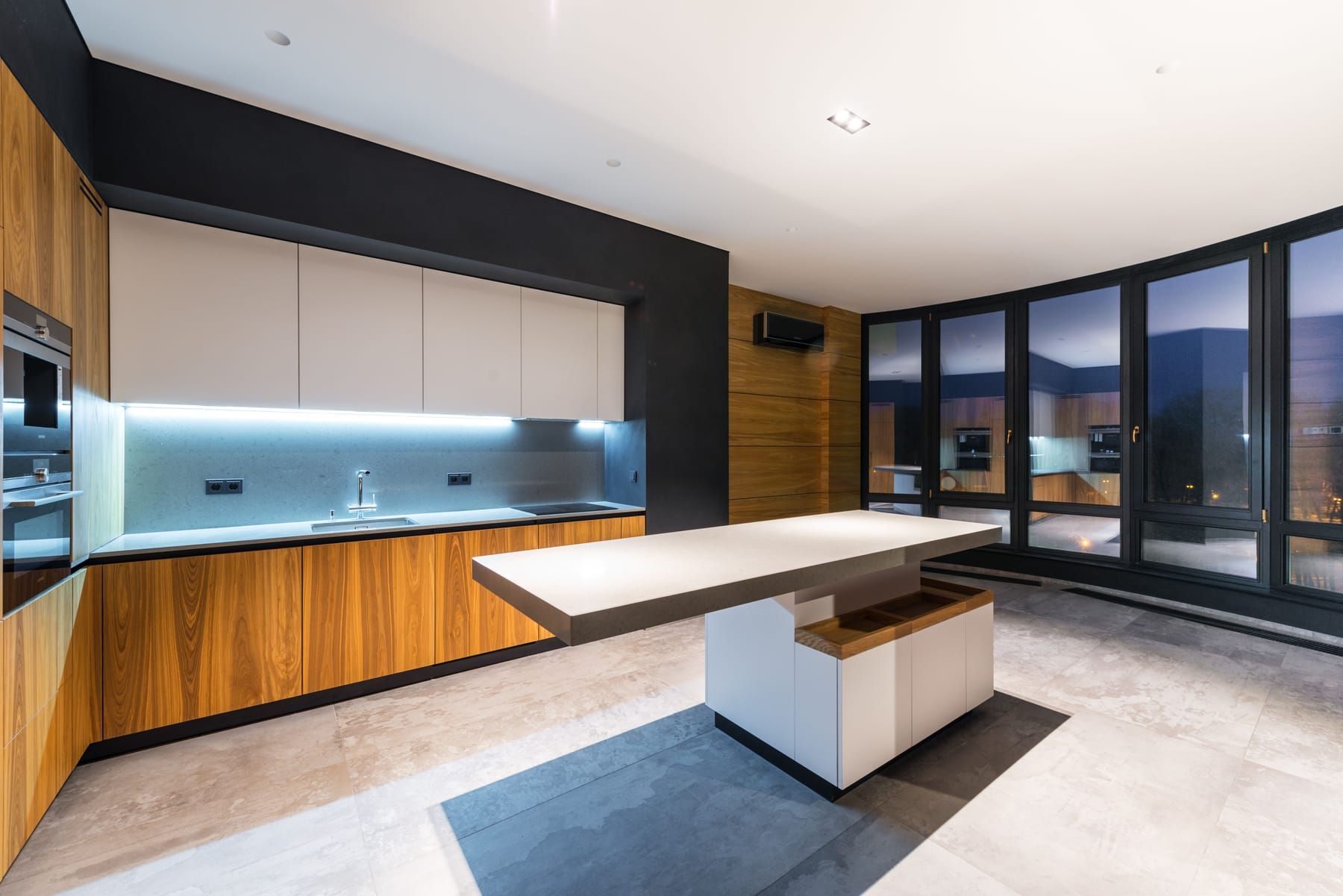 Sleek Kitchen with Island, Whitefield, Bangalore