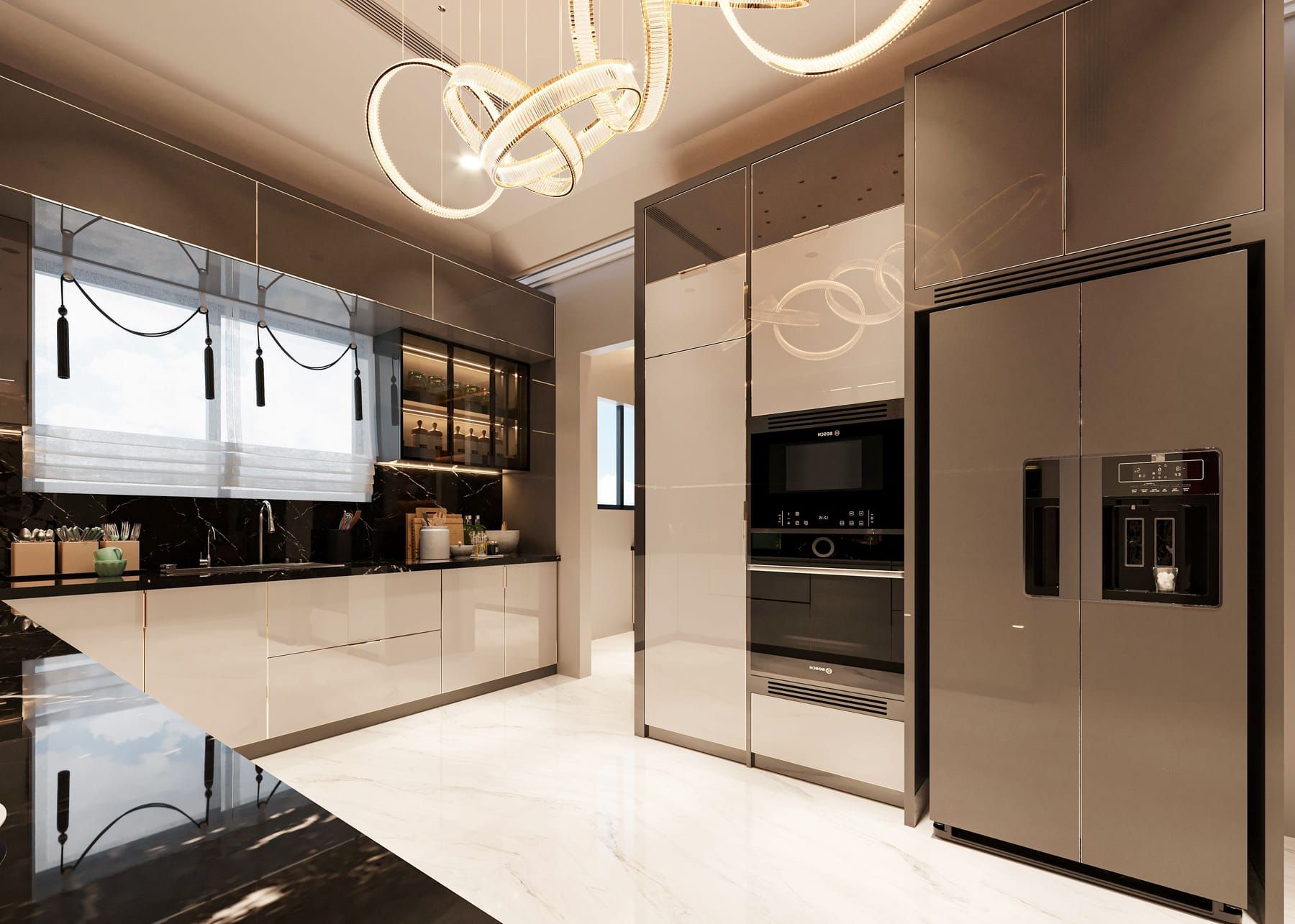 A well-planned 4 BHK interior by SpazioLiv