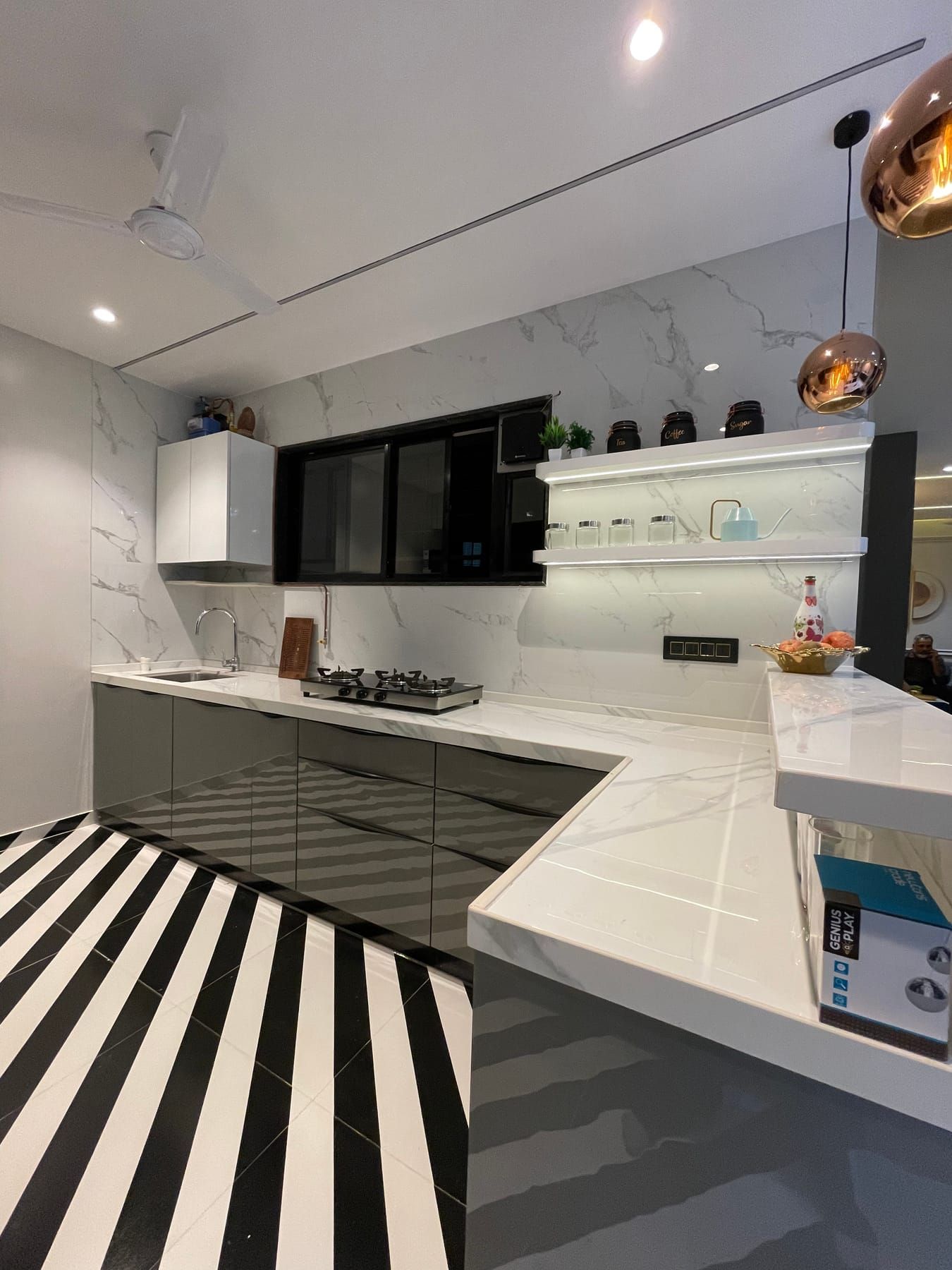 Elements included in a SpazioLiv 1 BHK flat interior