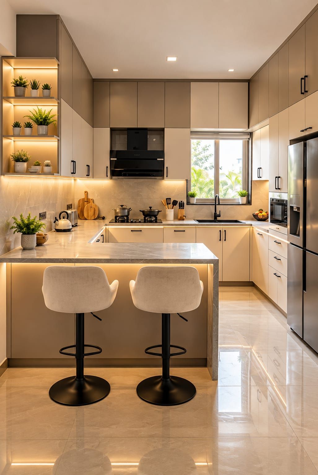 Traditional 1 BHK Interior Design