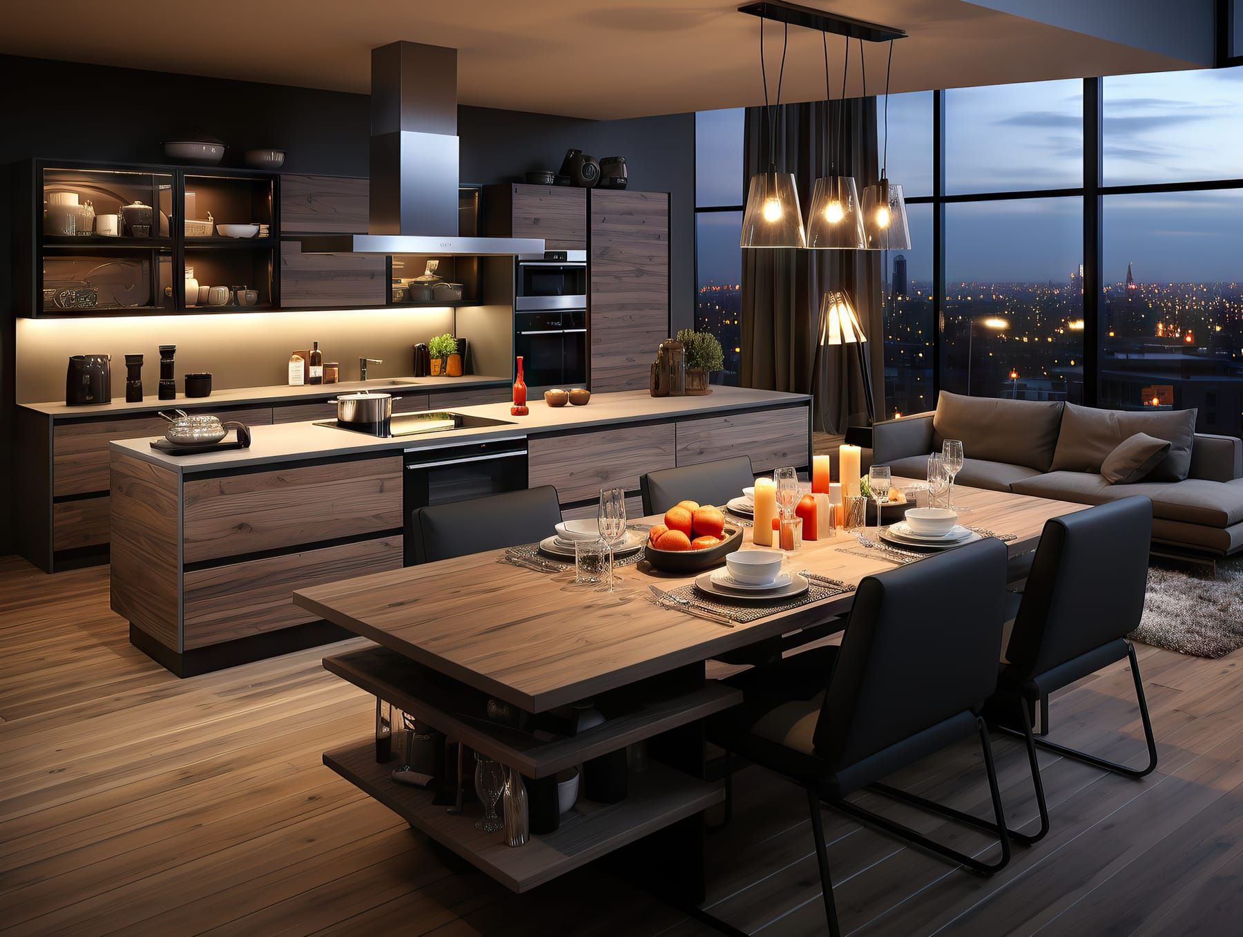Mid-Century Penthouse Interior Design