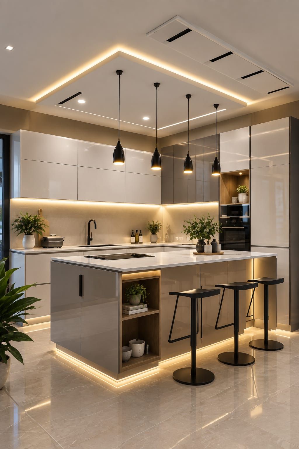 Mid-Century 3 BHK Interior Design