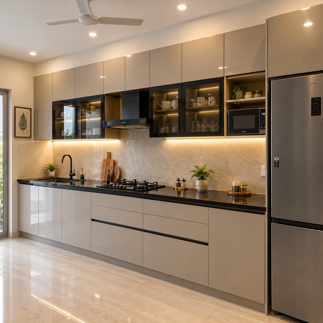Industrial 3 BHK Interior Design